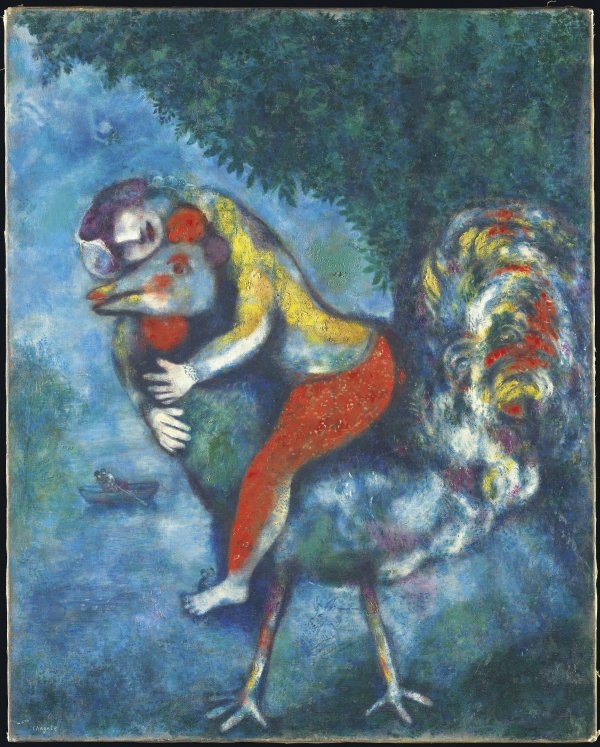 The Cock - Chagall, Marc. Museo Nacional Thyssen-Bornemisza